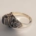 Estate vintage 925 sterling silver amethyst poison/pillbox ring size 7
