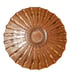 Vintage Mid Century Large Fluted Crystal Round Platter Serving Plate