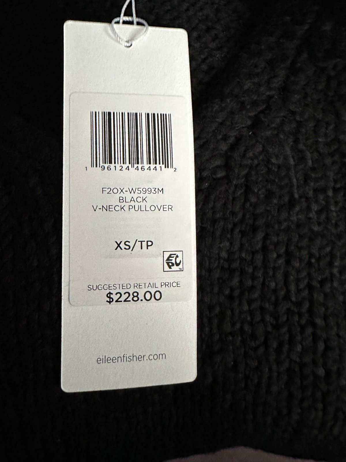 Eileen Fisher V Neck Pullover Womans XS