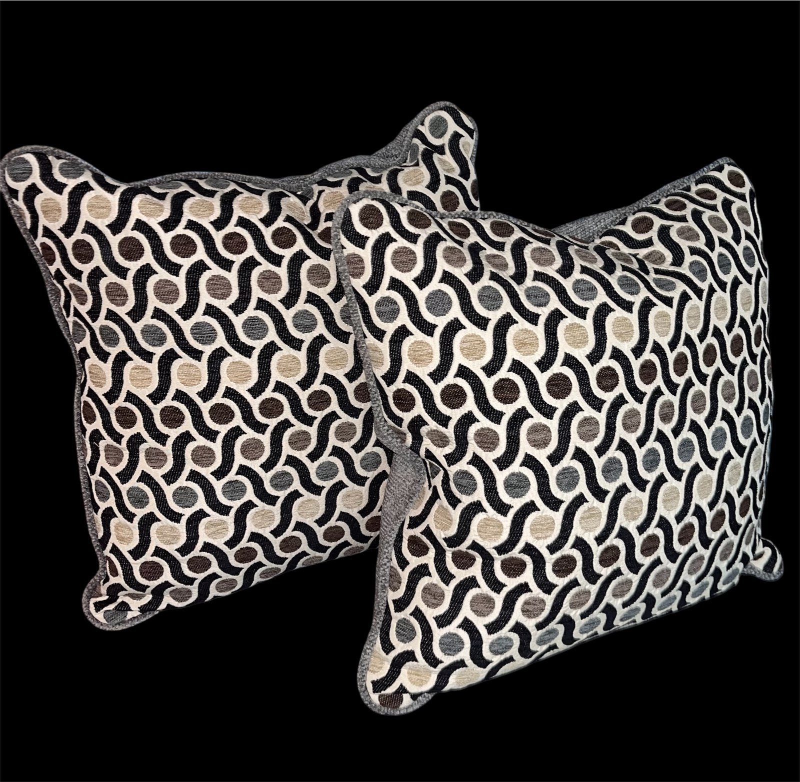 Finishing Touch Geometric Throw Pillow Pair
