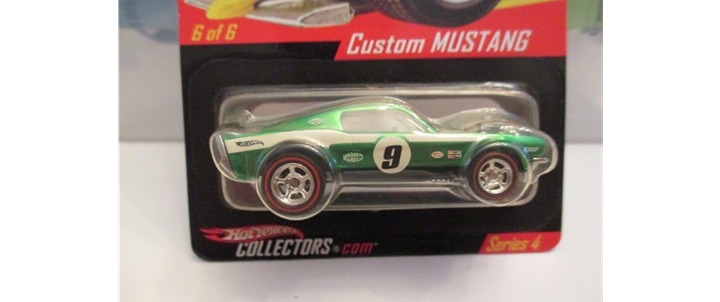 RLC Custom Mustang aka Boss Hoss, Green, Real Riders, approx 2005 Hot Wheels