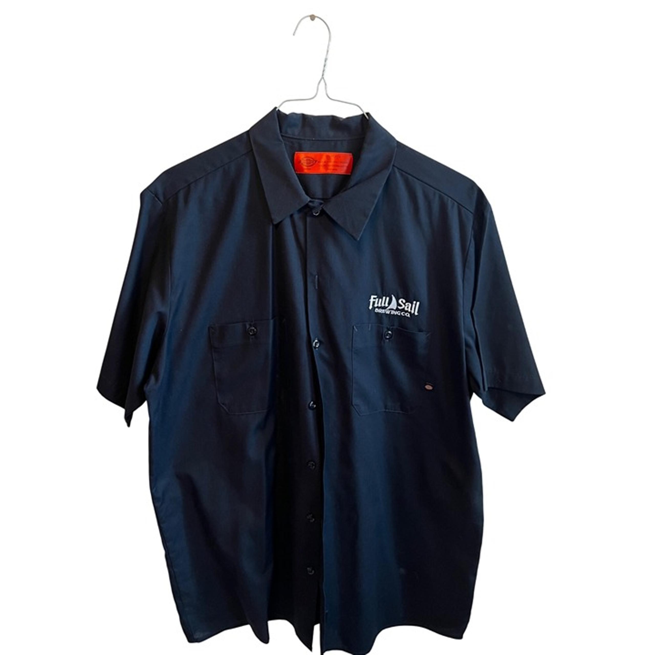 Red Kap Full Sail Brewing Co. Short Sleeve Button Down Shirt Men's Size XL