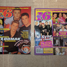 Vintage Y2K 16 teen magazine with posters