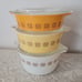 Pyrex Town & Country Small Casserole Dishes with Lids 471 472 473