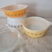 Pyrex Town & Country Small Casserole Dishes with Lids 471 472 473