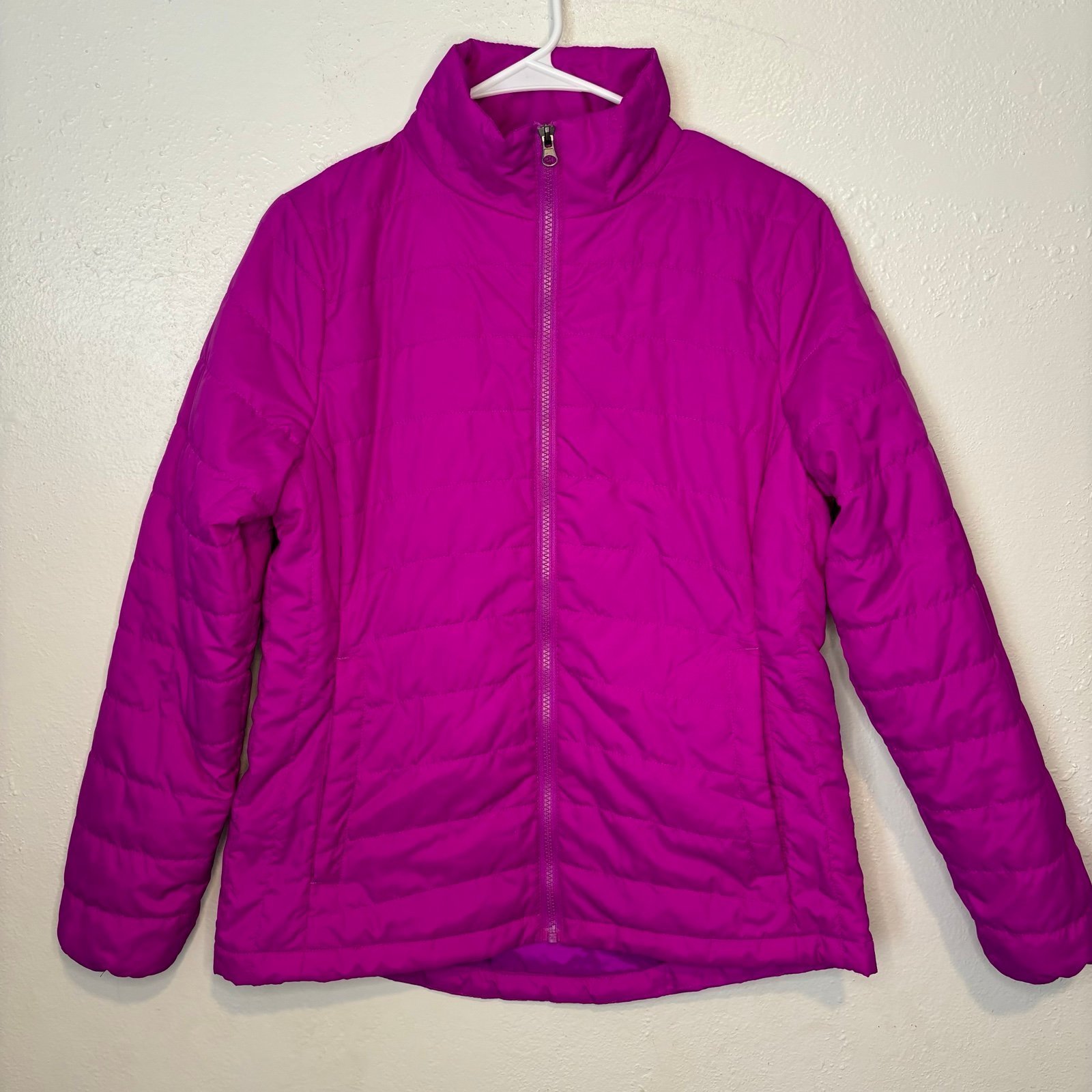 Fuschia Women’s Champion Lightweight Winter Coat Pink Size S Full Zip Pockets