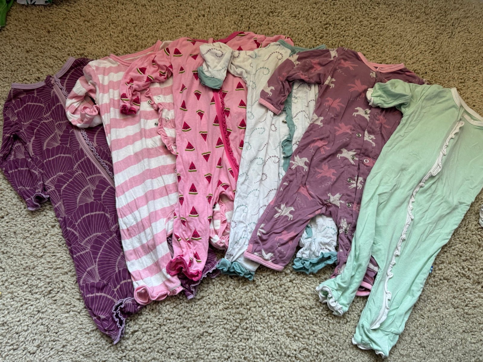 Bundle of Kickee Pants Coveralls 0-3m
