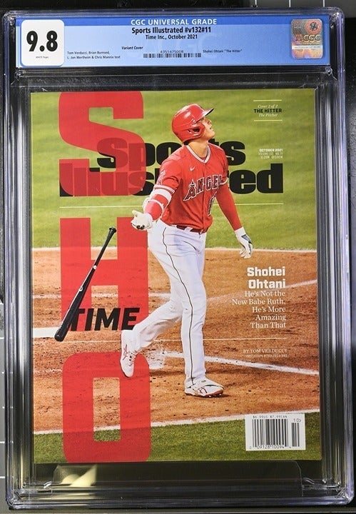 Shohei Ohtani October 2021 Sports Illustrated CGC 9.8 Newsstand VARIANT