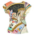 Etro Radial-Print Jersey Wrap Top