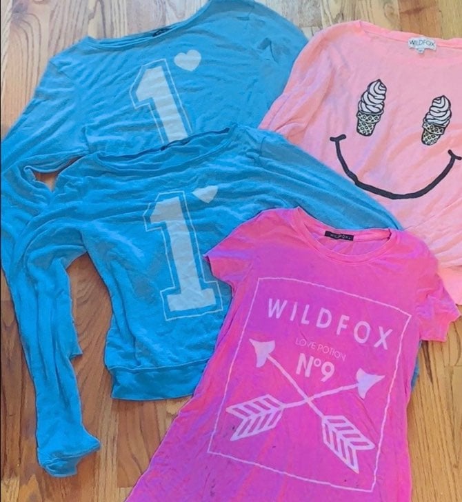 Wildfox M Blue #1 Pullover Msrp 125