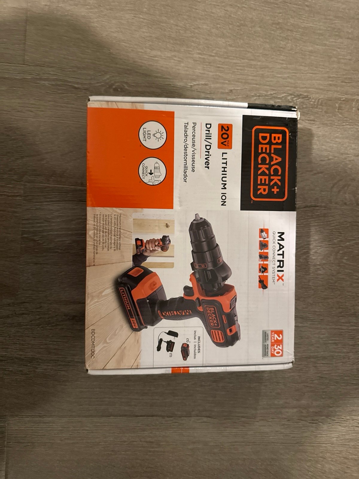 Black+decker matrix 20v lithium ion drill/driver brand new in box
