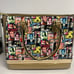 Glossy Vinyl magazine handbag purse convertible hinged lower comp New HB386