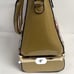 Glossy Vinyl magazine handbag purse convertible hinged lower comp New HB386