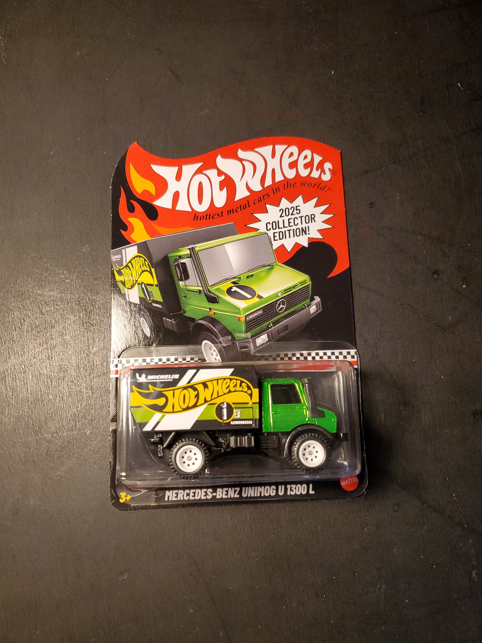 Hot Wheels Mercedes Benz Unimog U 1300 L Collectors Edition DG Mail-In Michelin