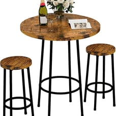 Modern Round bar Table and Stools