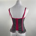 Pink and grey corset top