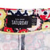 Kate Spade Saturday Floral Print High Waist Mini Shorts in Red Yellow, Size 2