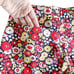 Kate Spade Saturday Floral Print High Waist Mini Shorts in Red Yellow, Size 2