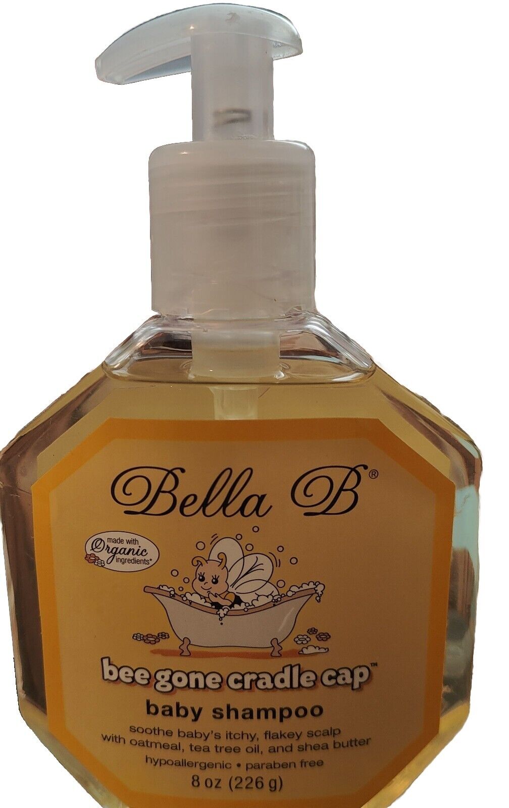 Bee Gone Cradle Cap Baby Shampoo Hypoallergenic No Parabens Oatmeal Tea Tree Oil