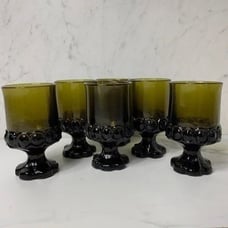 Vintage MCM Franciscan Madeira Goblets set of 6