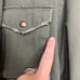 Zara Embroidered Distressed Field Jacket Long Sleeve Green Zip Cotton Army Green