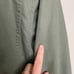 Zara Embroidered Distressed Field Jacket Long Sleeve Green Zip Cotton Army Green