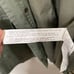Zara Embroidered Distressed Field Jacket Long Sleeve Green Zip Cotton Army Green