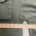 Zara Embroidered Distressed Field Jacket Long Sleeve Green Zip Cotton Army Green
