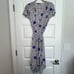 VICKYTIEL Floral Funfetti Print Split Short Sleeve Full Wrap Hi-Low Dress