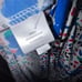 VICKYTIEL Floral Funfetti Print Split Short Sleeve Full Wrap Hi-Low Dress