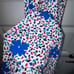 VICKYTIEL Floral Funfetti Print Split Short Sleeve Full Wrap Hi-Low Dress