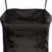 Women's NORDSTROM BP. Seamed Satin Cropped Camisole Top -Black - Size: 4X - NWT