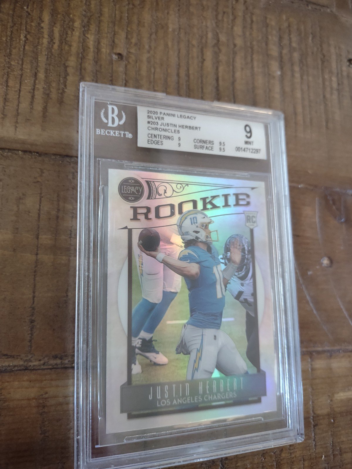 Justin Herbert Rookie Prizm Panini Legacy