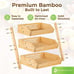 3-Tier Bamboo Fruit & Vegetable Storage Organizer