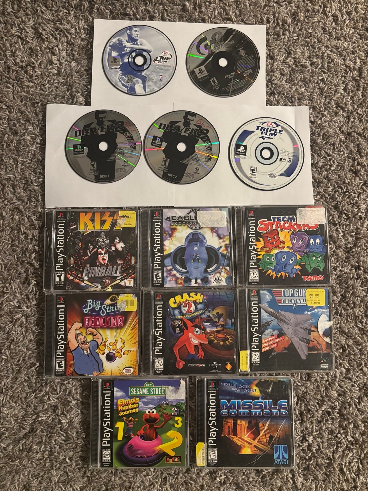 Original PlayStation One PS1 Video Games Lot - TESTED - RETRO NOSTALGIA !