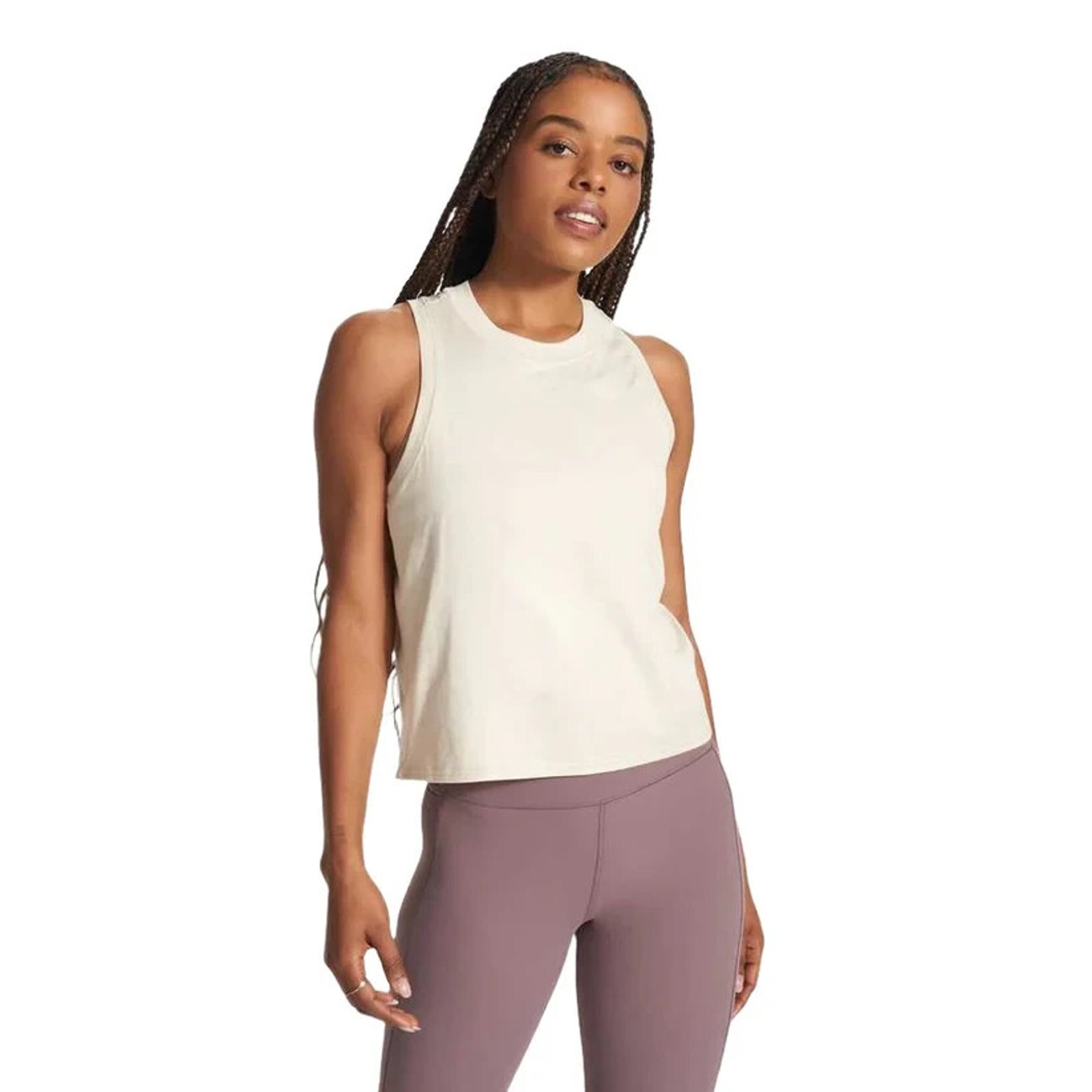 New Vuori Womens Ivory Cream Energy Tank Top Large