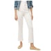 J.Crew Factory Petite flare crop high-rise white jean in signature stretch 26P