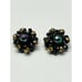 Vintage Western Germany Beaded Flower Earrings