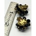 Vintage Western Germany Beaded Flower Earrings