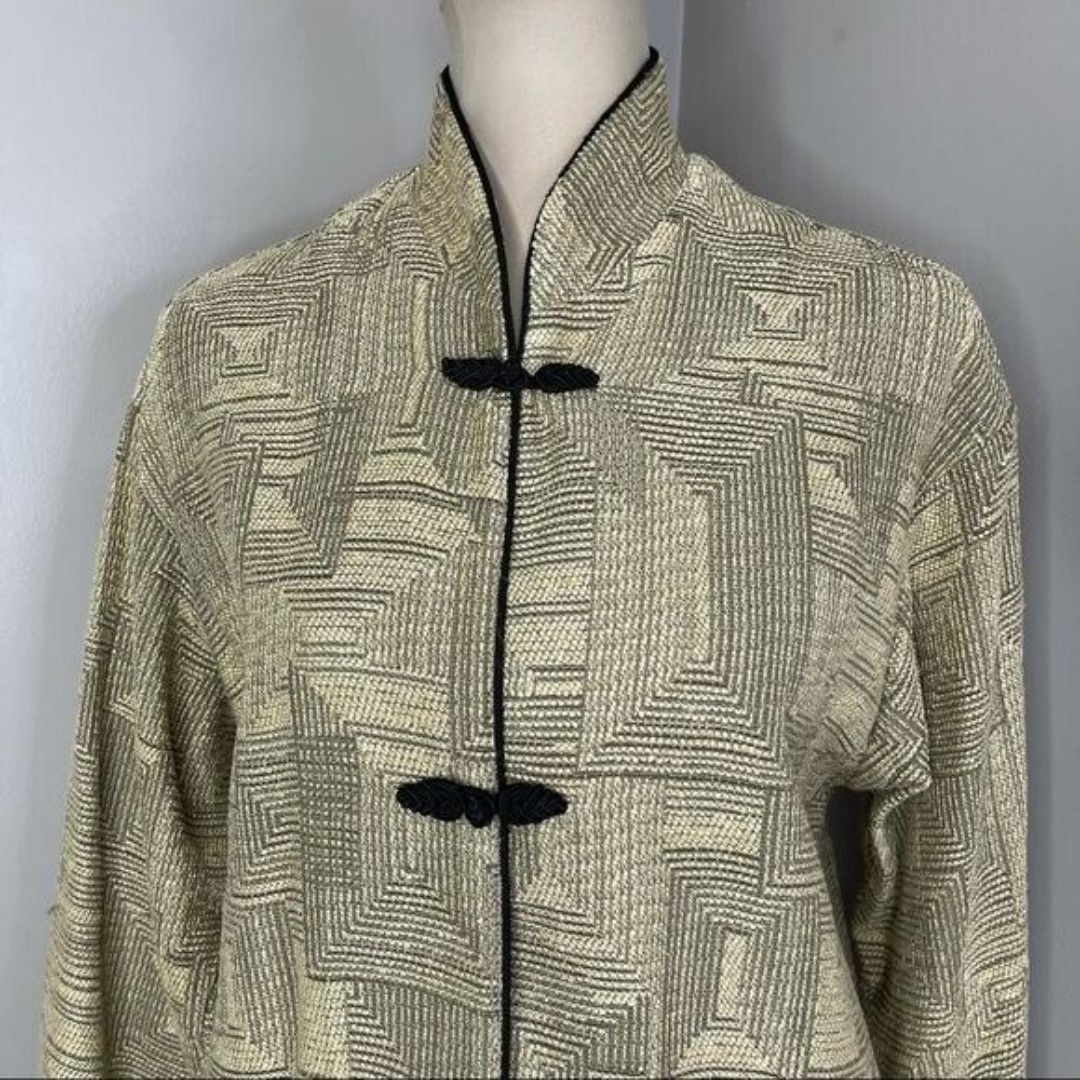 Vintage Jacket Sz Large Tan Color Womens Beluva San Francisco