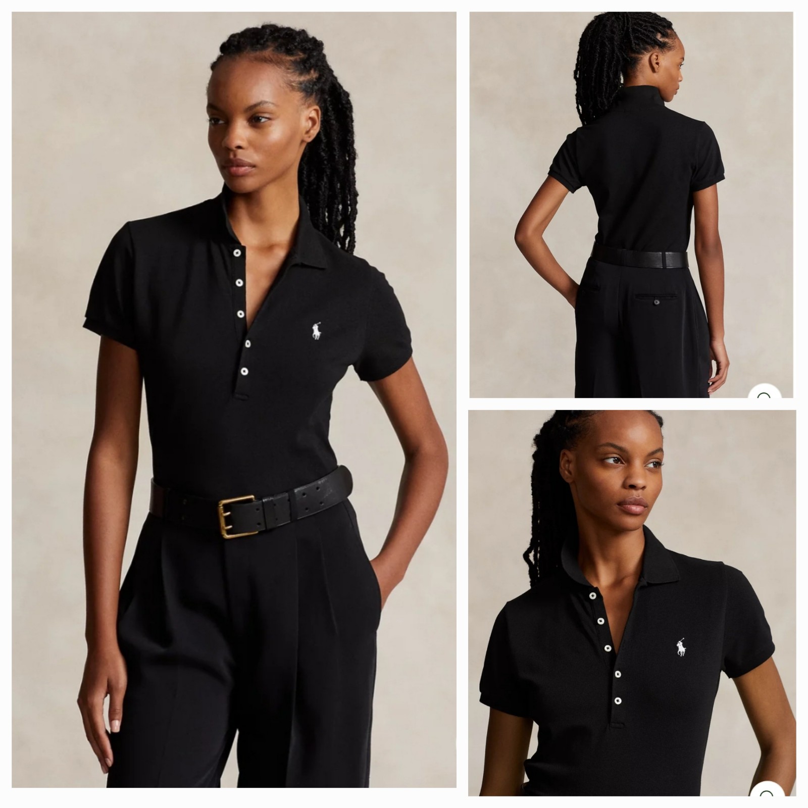 Ralph Lauren Slim Fit Stretch Polo Shirt - Women's size MEDIUM