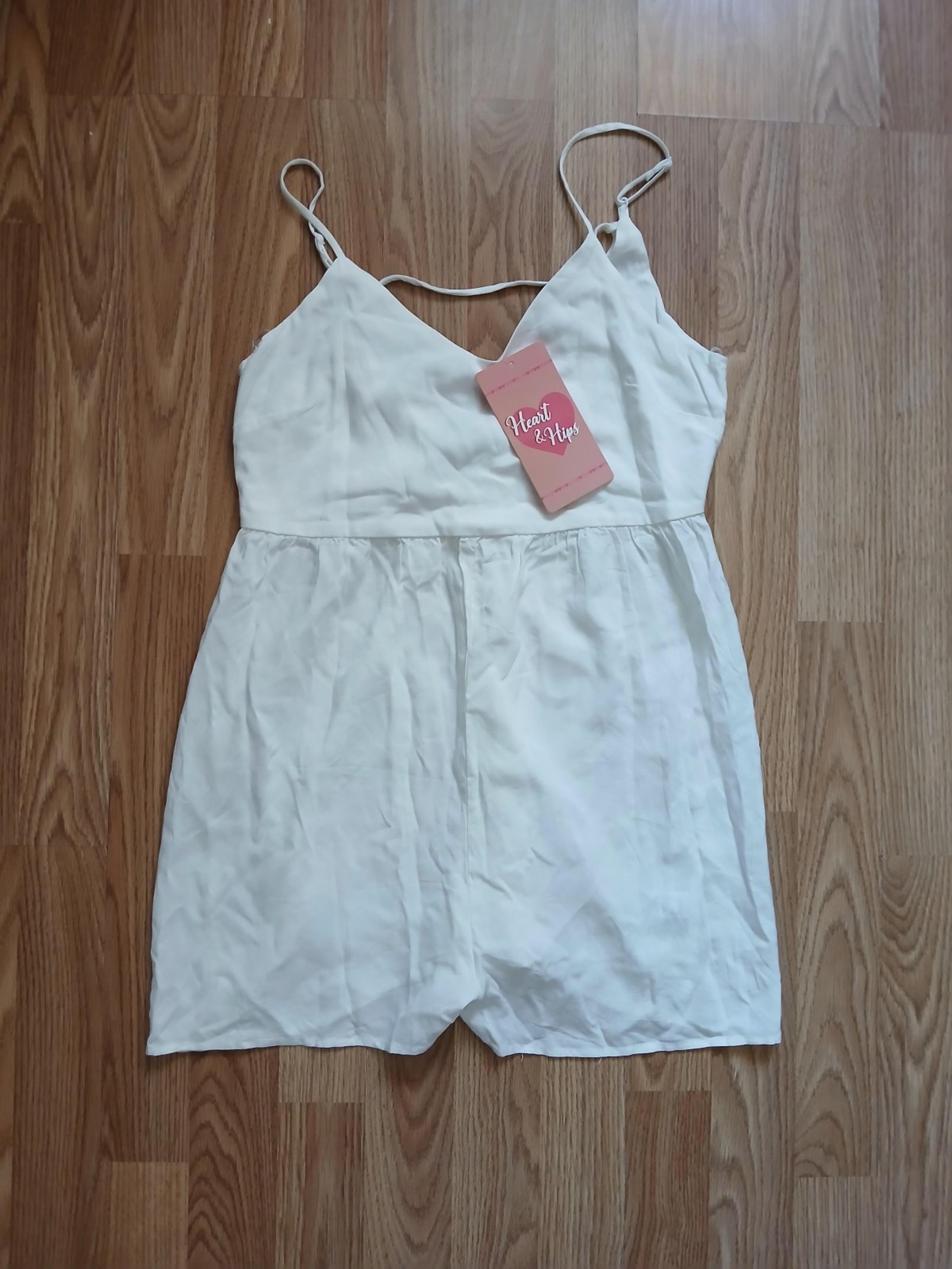Heart & Hips Women's White Romper