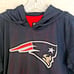 NWT New England Patriots MESH Hoodie Womens Large Blue Pullover w/Red Tank Top