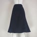 Vintage 80's Lizwear Black Denim Button-Front Skirt