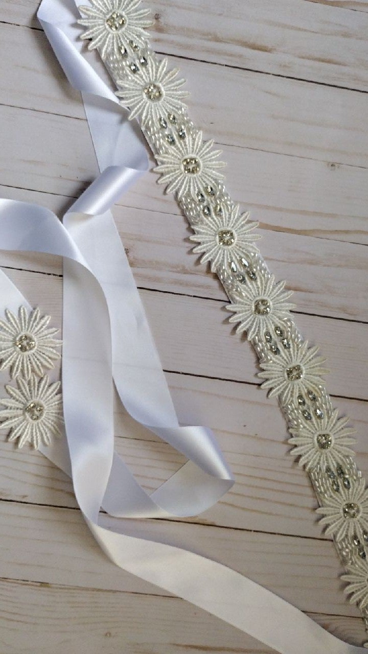 Bride dress belt.