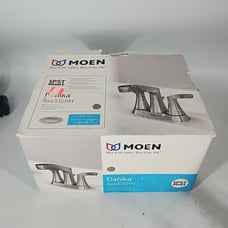 Moen Danika WS84633SRN Spot Resist Brushed Nickel Centerset Pop Up Drain Faucet