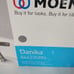 Moen Danika WS84633SRN Spot Resist Brushed Nickel Centerset Pop Up Drain Faucet