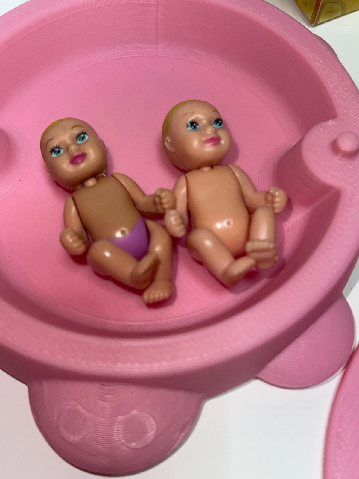 Mattel lot of 2 new born babies baby doll midge RARE!!