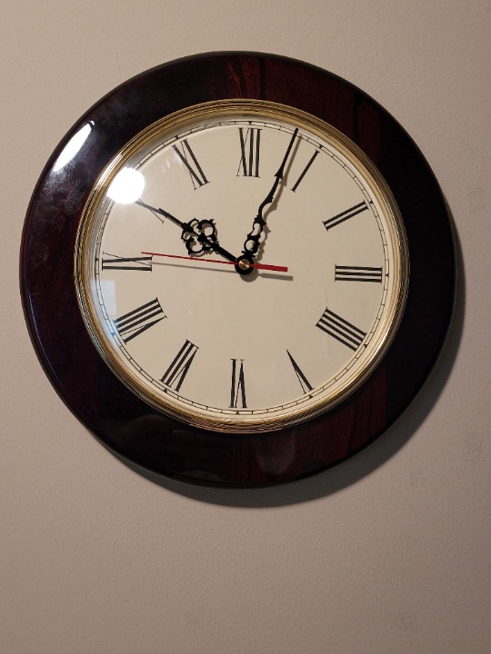 11.5 Wood Wall Clock-Unused-Salesman's Sample