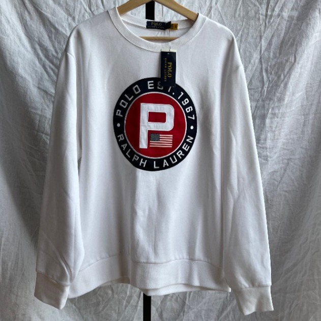 Polo Ralph Lauren Yacht Club Circle P Patch Crewneck Sweatshirt Sweater